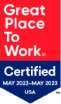 Great Place To Work. Certified May 2022 - May 2023 USA