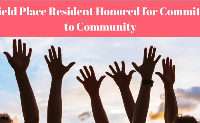 Canfield Place Resident Honored for Commitment to Community