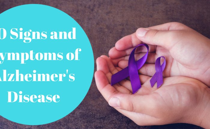 10 Signs and Symptoms of Alzheimer's Disease