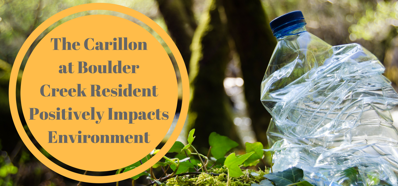 The Carillon at Boulder Creek Resident Positively Impacts Environment