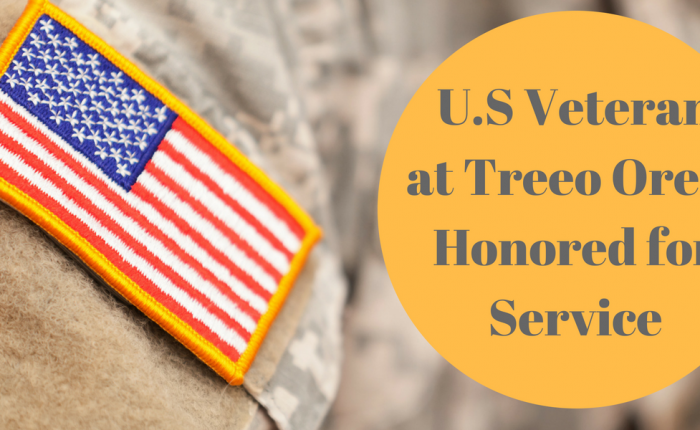U.S. Veteran at Treeo Orem Honored for Service