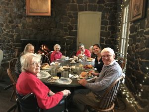 Canfield Place residents at lunch