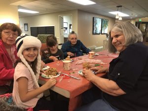 Girl Scouts Decorate Gingerbread Houses at Canfield Place