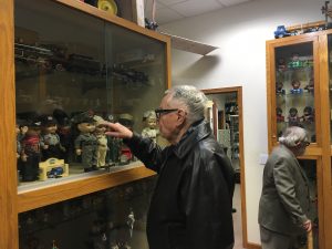 Van Mall resident admires vintage toys