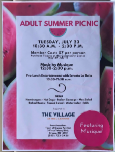 The Village at Mill Landing Picnic Flyer