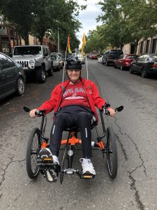 Russellville Park Resident Larry Mork on his Cycle