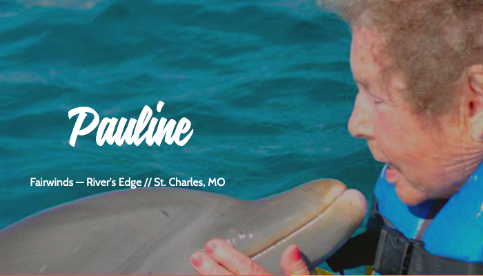 Pauline Swimming with Dolphins with Leisure Care
