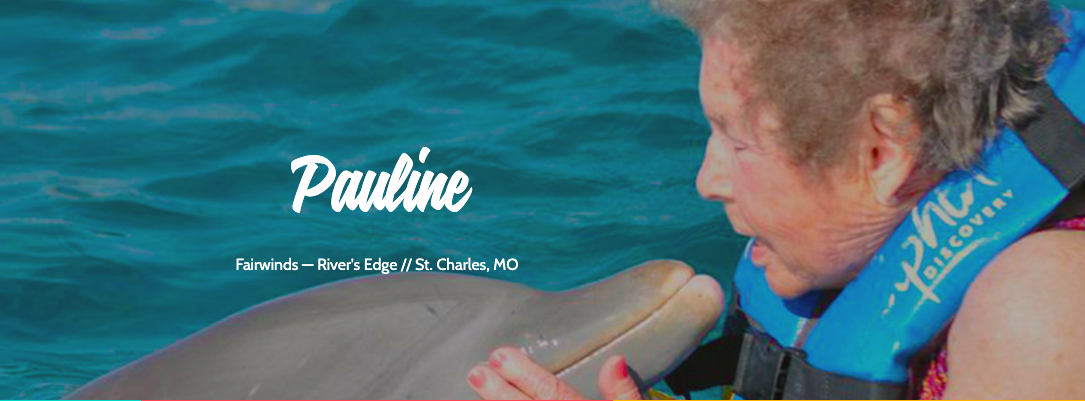 Pauline Swimming with Dolphins with Leisure Care