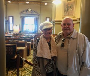 Residents at Wyoming State Capitol