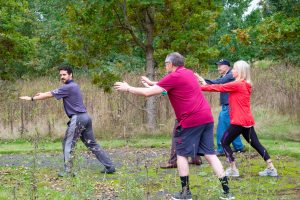 Residents practicing Qi Gong at The Ackerly at Sherwood