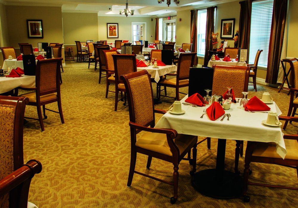 Dining Room at The Linden at Dedham