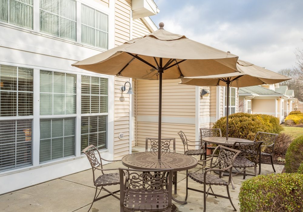 Patio at The Cottages at Dartmouth Village