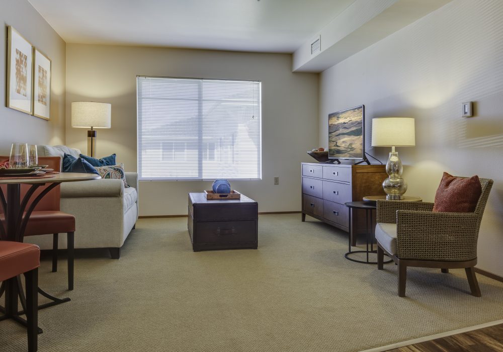 Apartment Living Room - Fairwinds Spokane Retirement Community