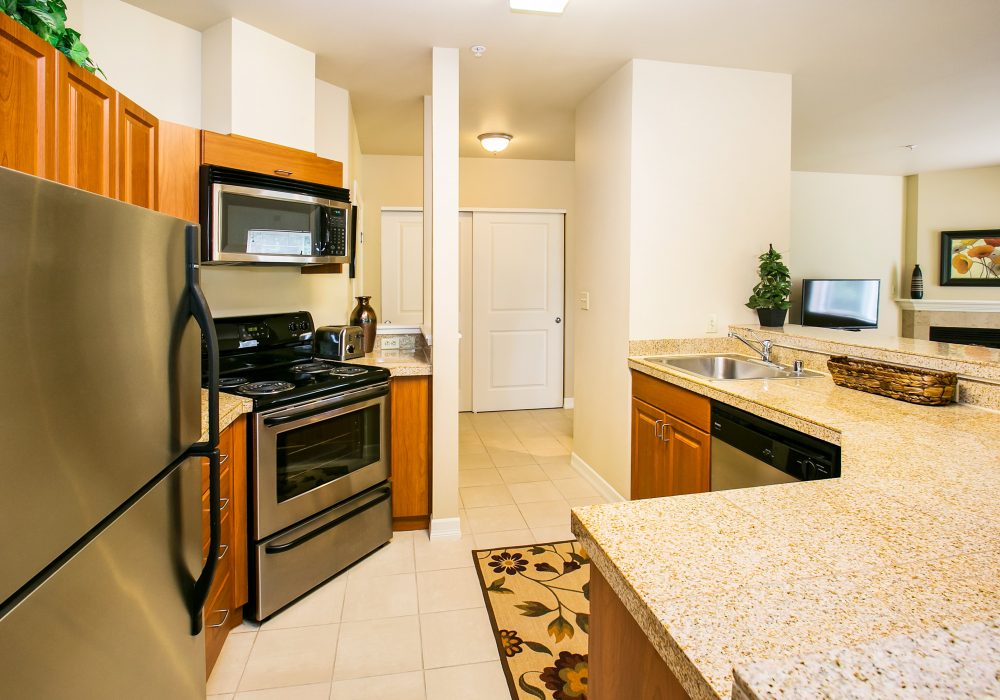Senior Apartment Kitchen - Fairwinds - Redmond