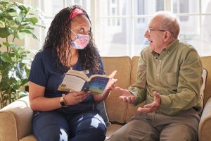 leisure-care-caregiver-reading
