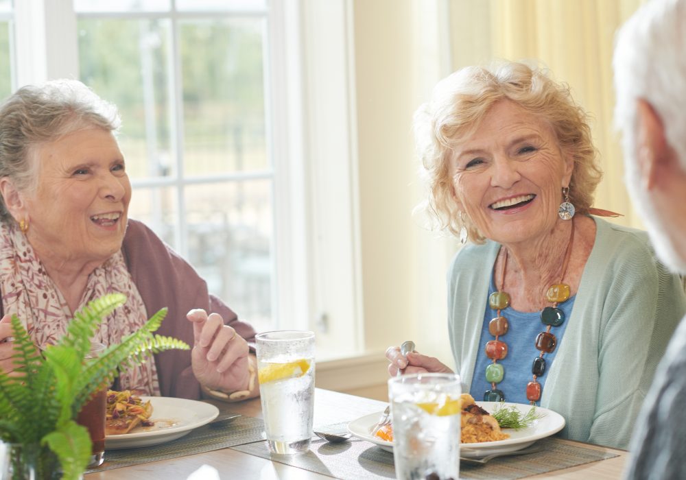 Leisure Care Happy Residents Lunch