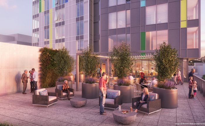 Outdoor Deck at Murano Senior Living