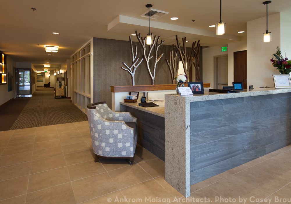 Reception Desk at The Ackerly at Timberland