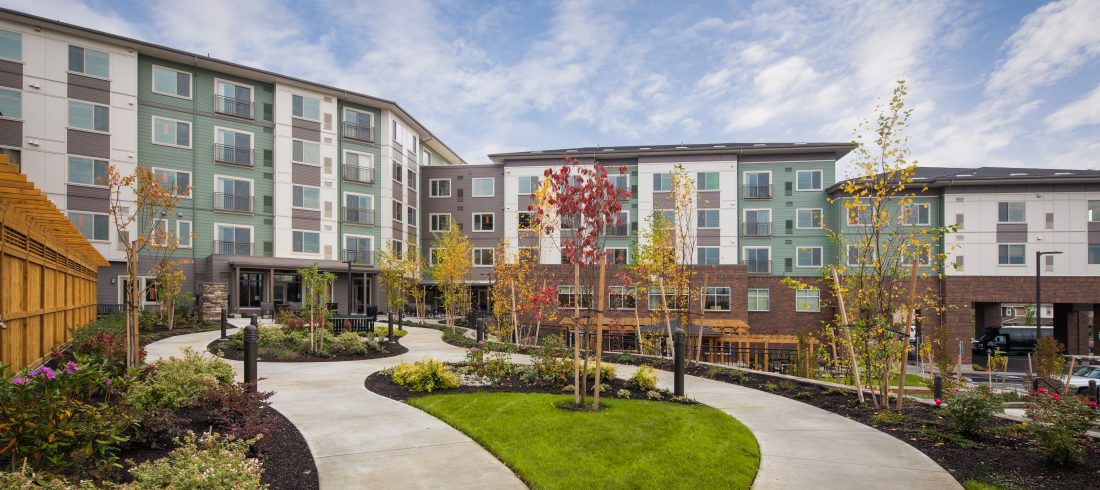 Courtyard Area at The Ackerly at Timberland