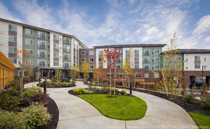 Courtyard Area at The Ackerly at Timberland