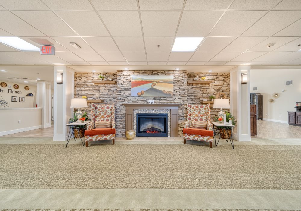 The Woodlake Fireplace Common Area