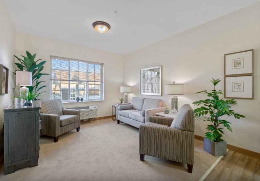 Living Area in One Bedroom Apartment at Sister Community
