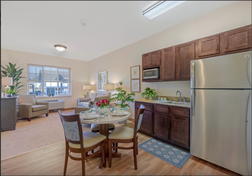 Kitchen in One Bedroom Apartment at Sister Community