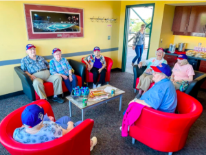 Residents in Red Wings Suite