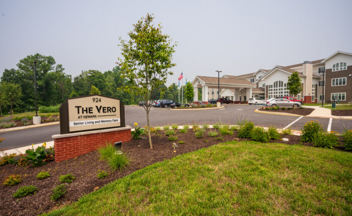 The Vero at Newark Welcome Sign