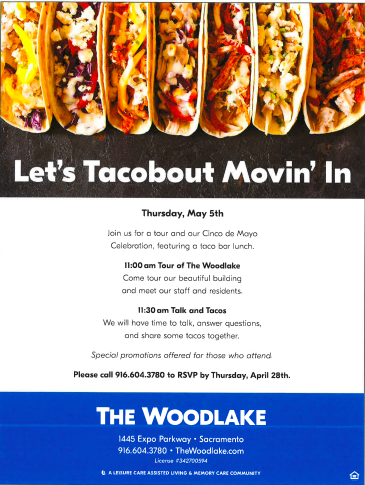 Tacoabout Movin' In to The Woodlake