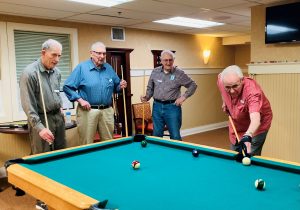 Fairwinds - Brighton Court Men Playing Billiards