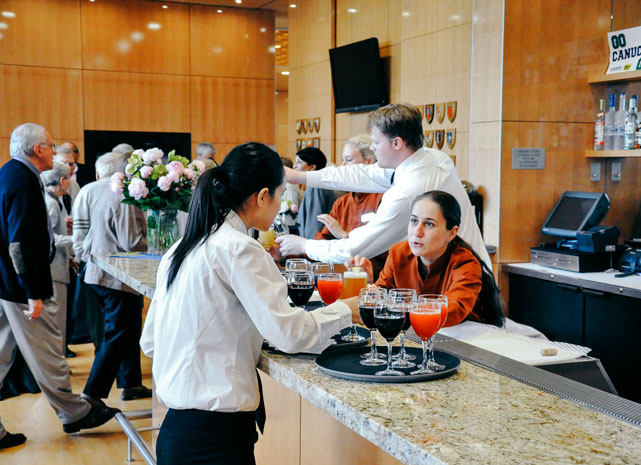Hospitality staff at a Leisure Care community