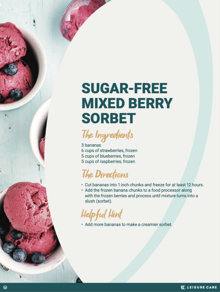 Sugar-Free Mixed Berry Sorbet