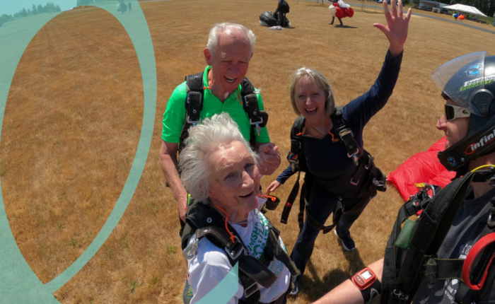 Employee Skydiving