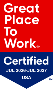 Great Place To Work. Certified July 2026 - July 2027 USA